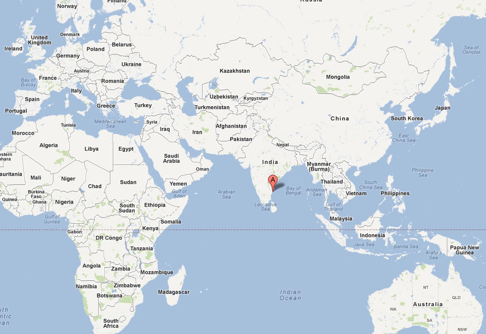 map of chennai world